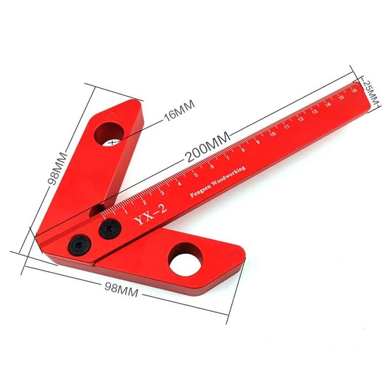 Деревообрабатывающий центр 2 шт. квадратный писатель 45 градусов 90 прямоугольный