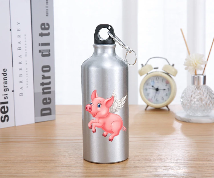 

Large Capacity 600ML Bicycle Water Bottles Portable Outdoor Sports Bottle Funny Cartoon Print Leak-proof Shaker Drink Bottles