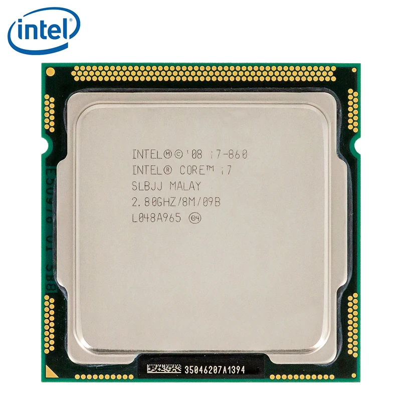 Четырёхъядерный процессор Intel Core i7 860 2 8 ГГц Мб LGA 1156 95 Вт протестирован на 100%