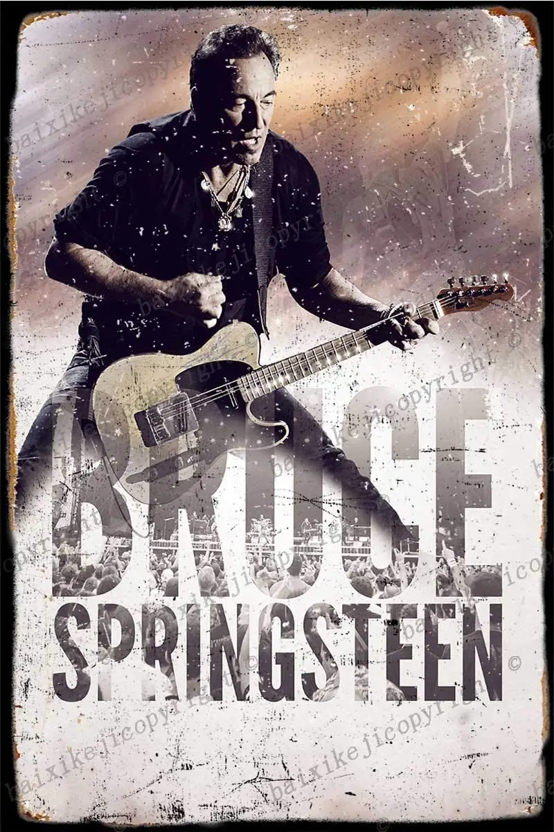 

Bruce springsteen poster Tin Sign Vintage Metal Sign Poster Home Wall Decor Cafe Bar Pub Club Gift
