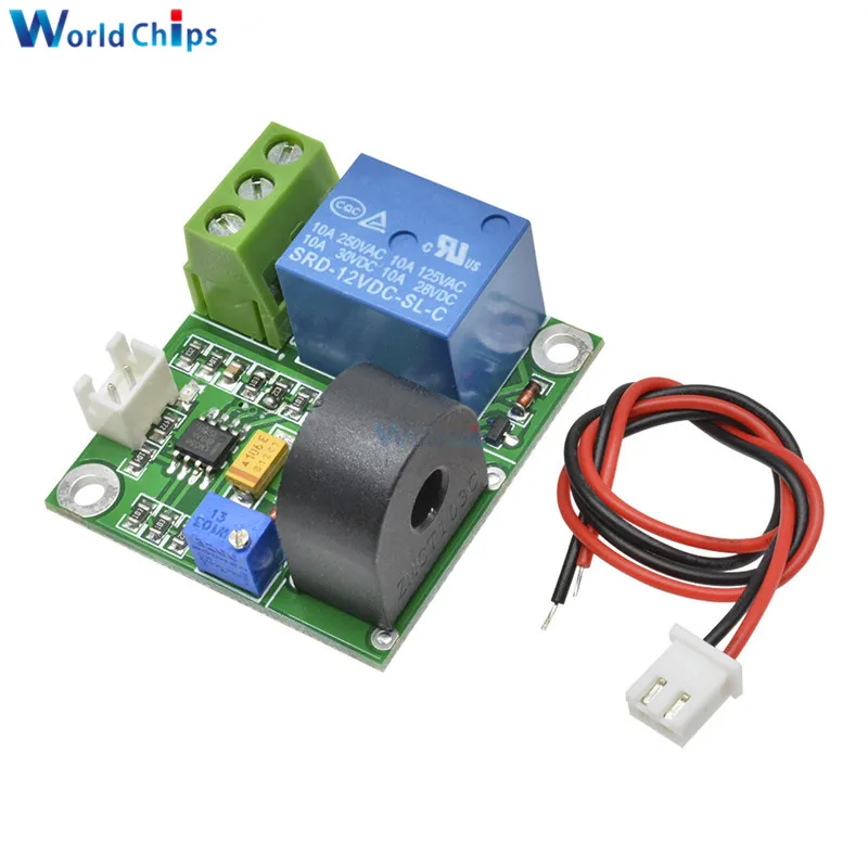 Модуль обнаружения переменного тока 12 В модуль датчика 0 5A коммутация с 1