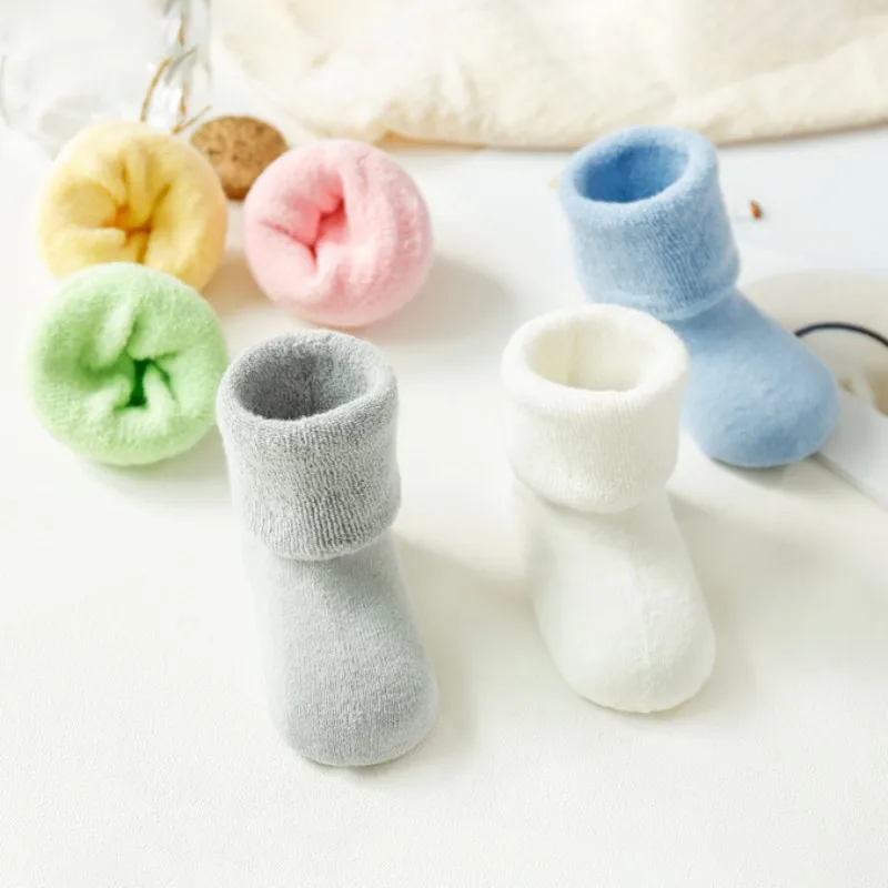 

Newborn Baby Boy Socks For 1-3 Years Cotton Soft Kids Floor Socks Baby Socks Anti Slip Baby Girl Socks Candy Color Hotting