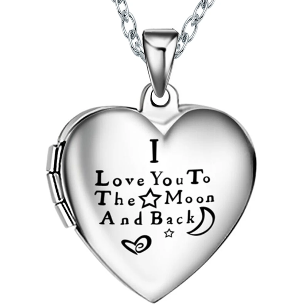 Кулон с изображением из нержавеющей стали I Love You To The Moon And Back|Цепочки| |