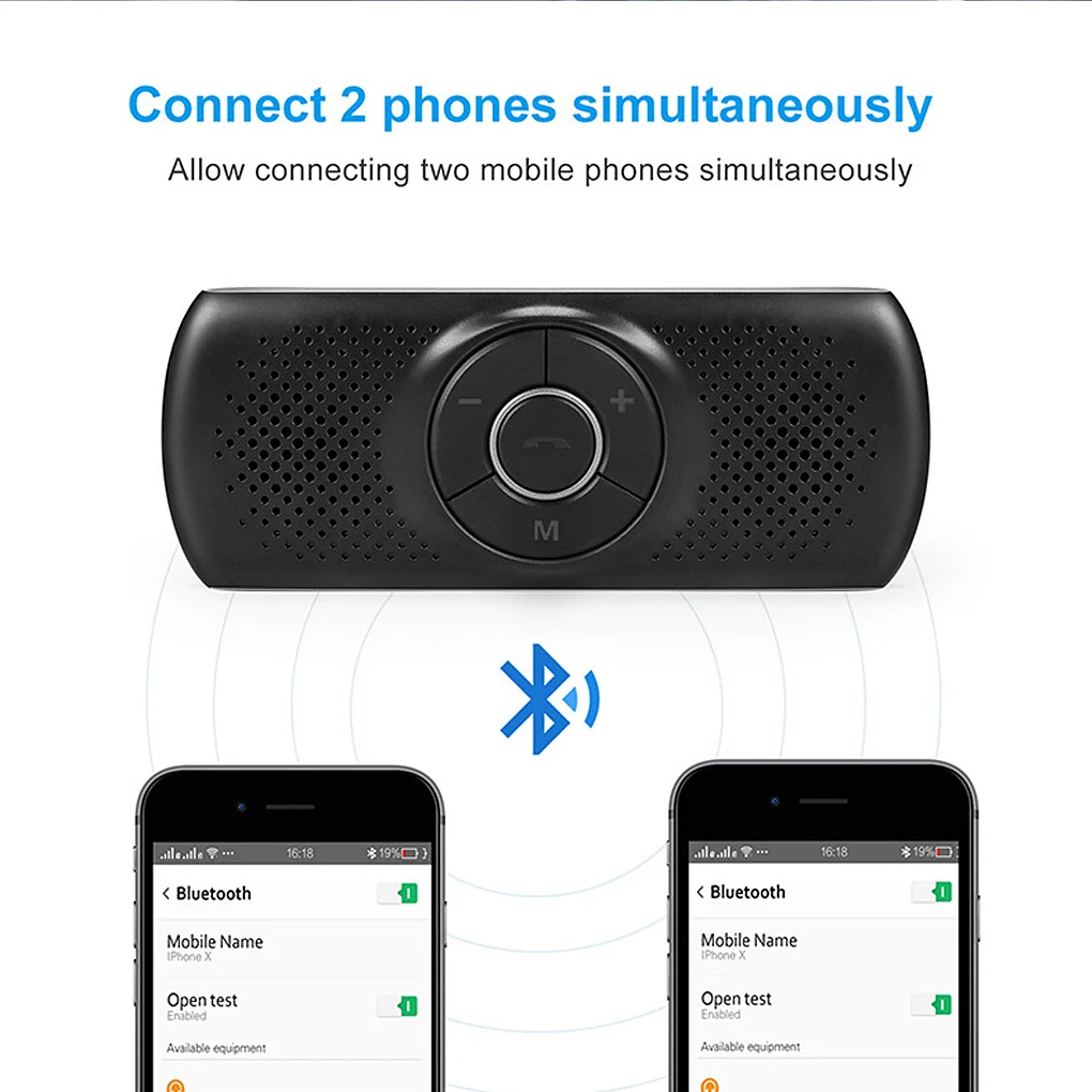 Беспроводной автомобильный Bluetooth-динамик комплект громкой связи с козырьком от