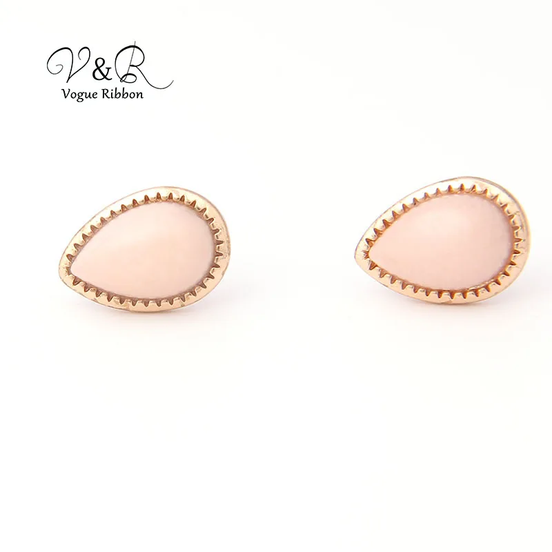 Серьги-гвоздики разных размеров с натуральным камнем 2019 | Украшения и аксессуары