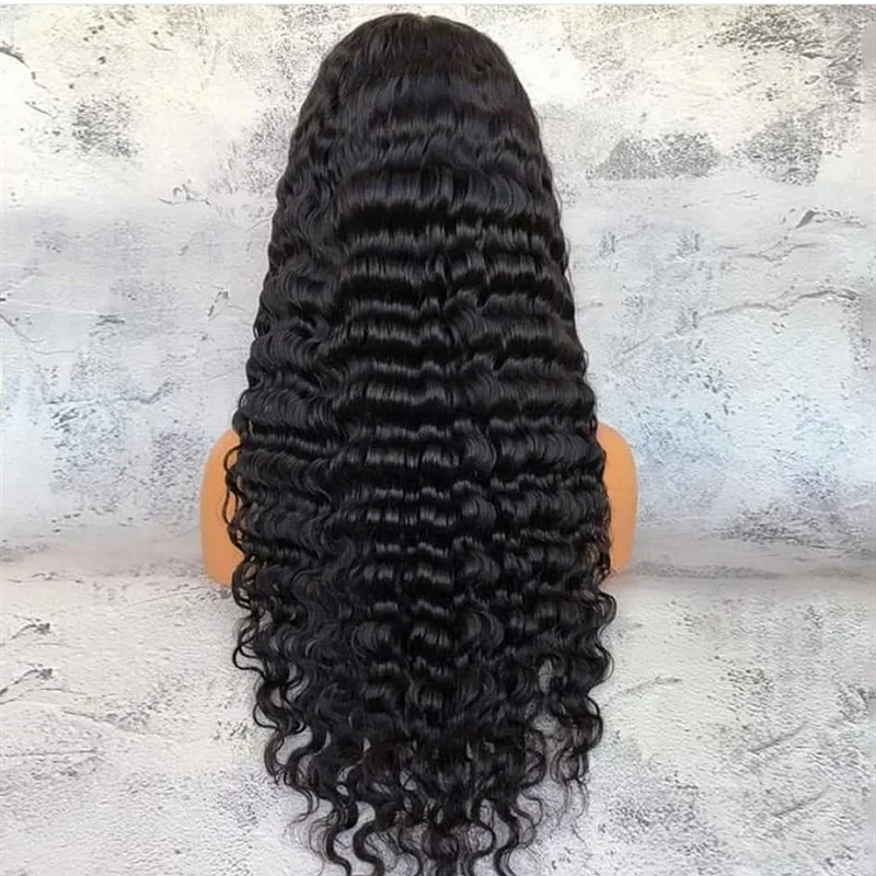 Глубокая объемная волна человеческих волос парики бразильских неповреждённых