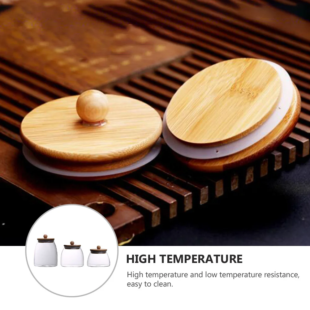 3 шт. стеклянные чайные канистры многофункциональные банки для орехов с