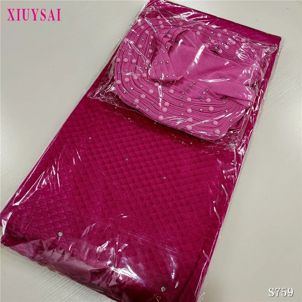 

Latest 2021 Pure White African Lace Fabric Nigerian Swiss Dry Cotton Lace Fabric With Stones Dubai Lace Fabric For Sewing SK769