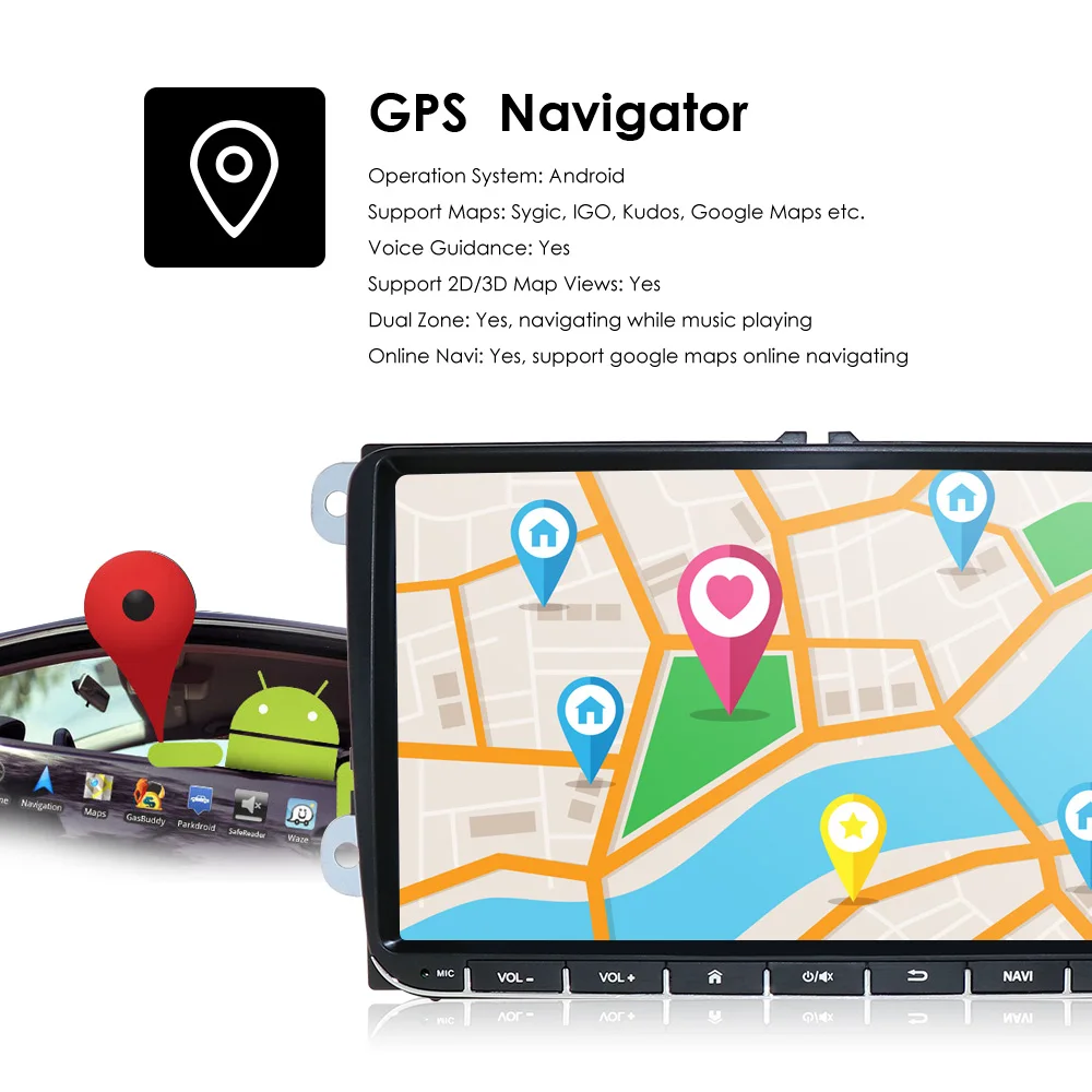 2Din автомобильный мультимедийный плеер 2G ram Android 9,0 gps для V W/Golf/Tiguan/Skoda/Fabia/Rapid/Seat/Leon/Skoda RDS стальное управление колесами