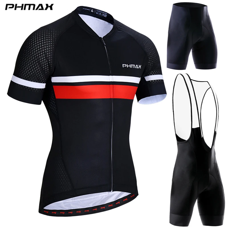 

PHMAX Summer Pro Cycling Jerseys Short Sleeve Cycling Set Bicycle Clothing Suit Mountain Bike Cloths Sportswears Ropa Ciclismo