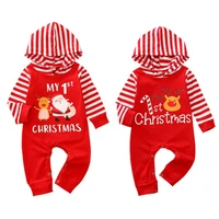 newborn fleece rompers overalls baby clothing girls hoodie fluffy boys clothes toddler warm sleepwear christmas