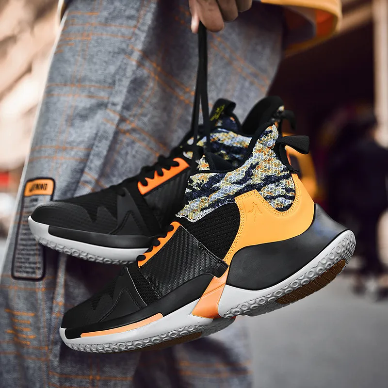 Brand High-Top Shockproof Men Basketball Shoes knit Breathable Light Sneakers Women Boys Quality Jordan | Спорт и развлечения