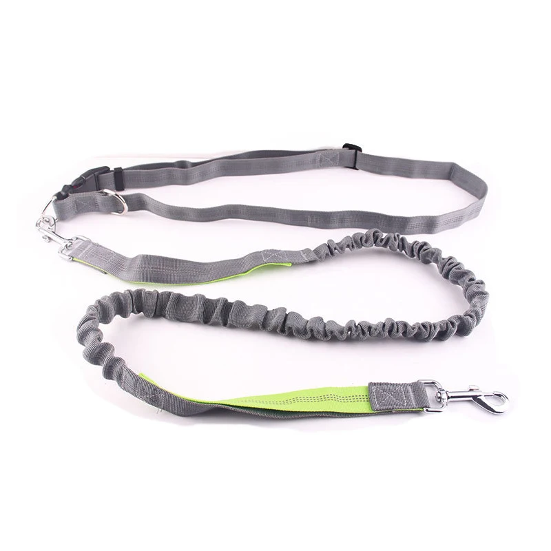 Поводок для собак с регулируемым ремнем амортизирующий банджи бега и домашних