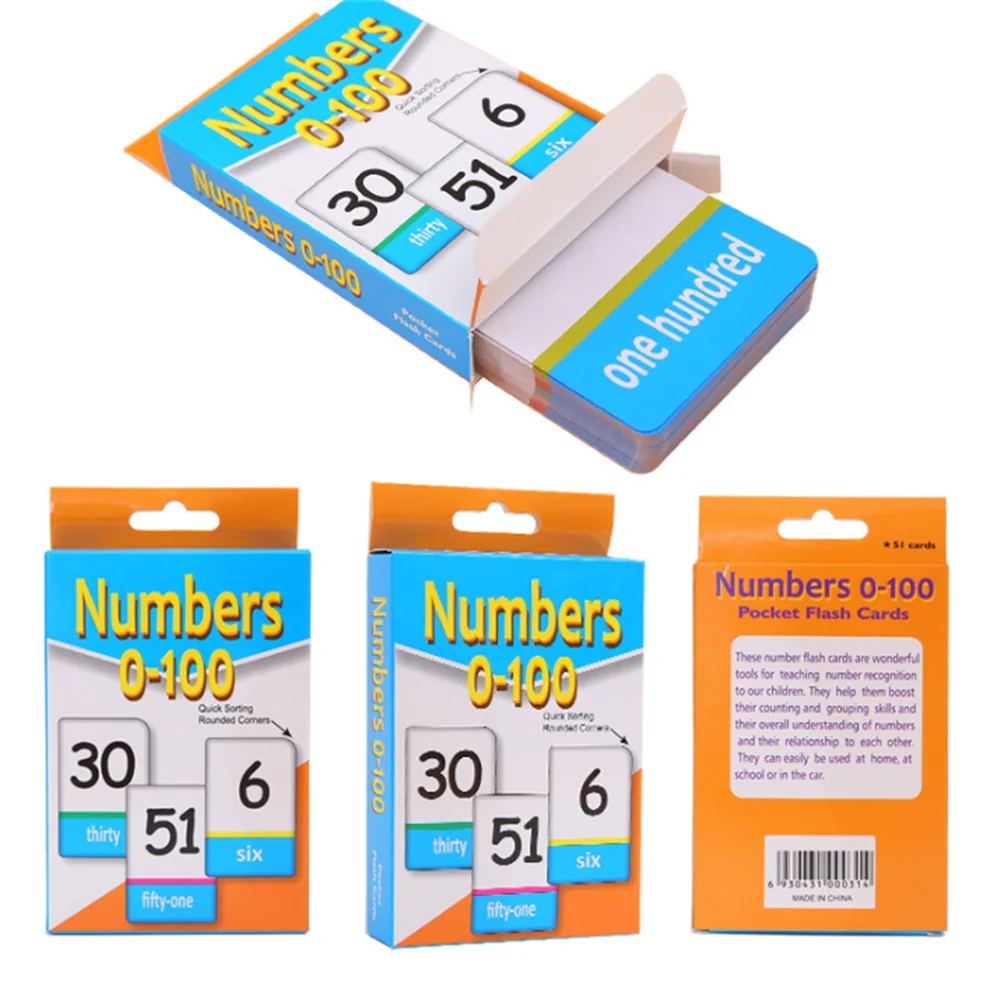 

Alphabet Numbers Flashcards Montessori Educational Toys For Children Readings Card Books Learning Teaching Cognitive Gifts