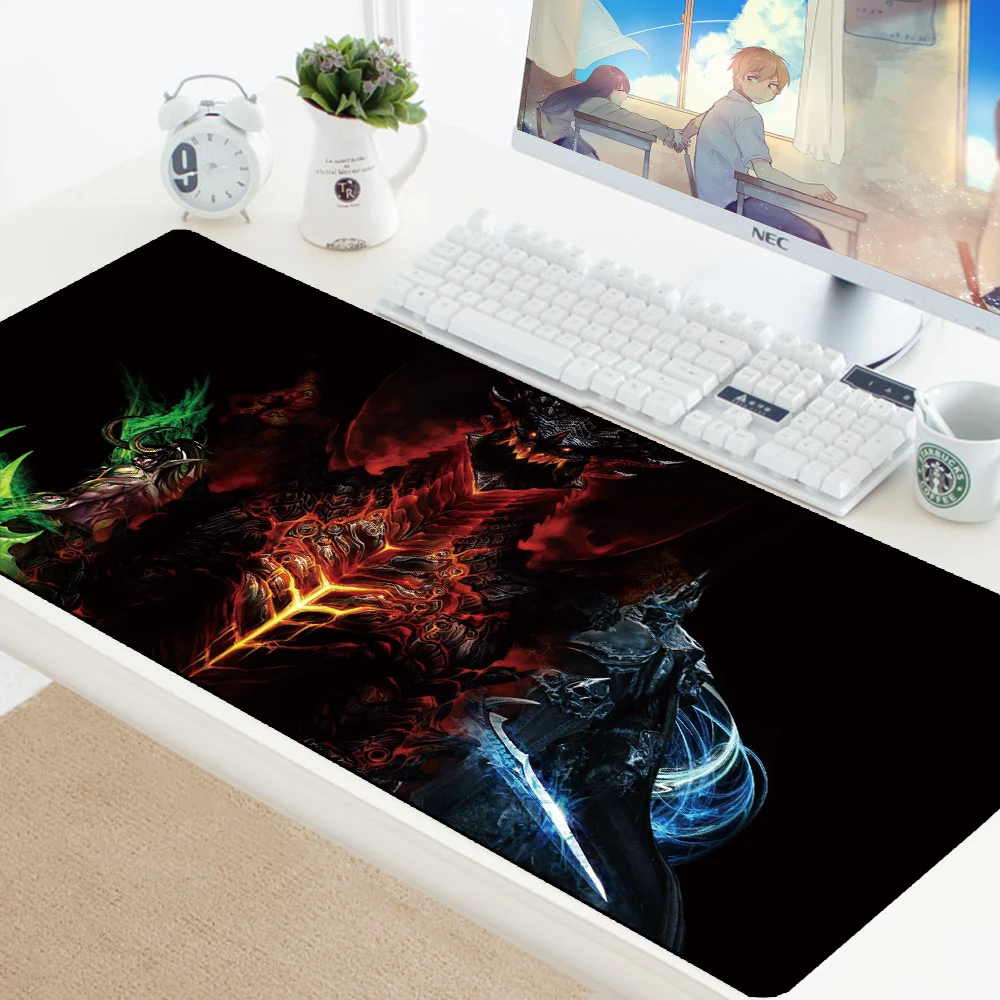 Игровой коврик для мыши 70X30 см для World of Warcraft, коврик для мыши, большой размер XL, коврик для мыши с клавиатурой, для игрового ноутбука, резиновый коврик для компьютера, ПК, скоростной коврик