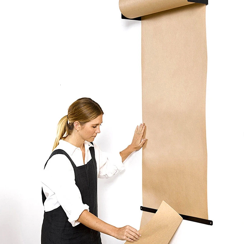 Рулон коричневой крафтовой бумаги для упаковки посылок 30 60 см в ширину 80 г 120