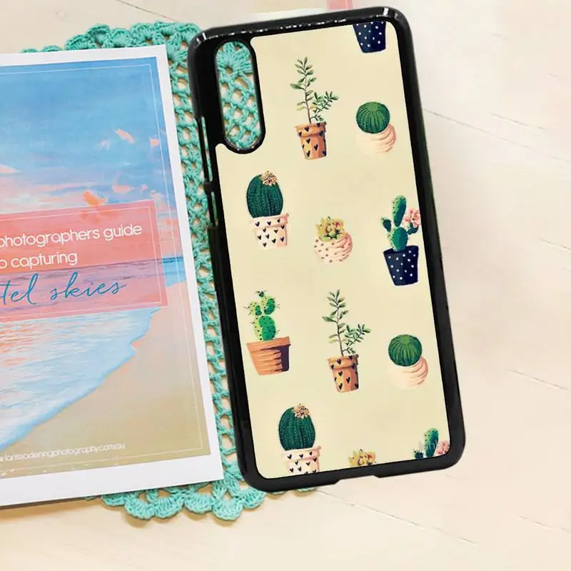 

cactus cute Cartoon pattern luxury protective Phone Case shell PC for iPhone 11 12 pro XS MAX 8 7 6 6S Plus X 5S SE 2020 XR