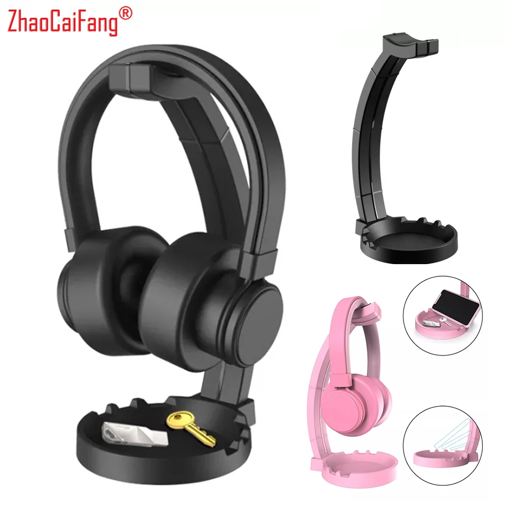 

[Быстрая доставка] креативная настольная подставка для наушников с ящиком для хранения Универсальная вешалка для наушников для девушек и ж...