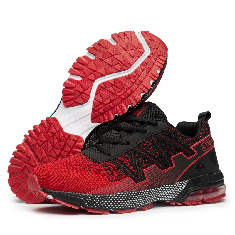 JIEMIAO Unisex Sneakers Men Breathable Running Shoes Women Air Cushion Jogging Sport Shoes Outdoor Training Marathon Racing Shoe