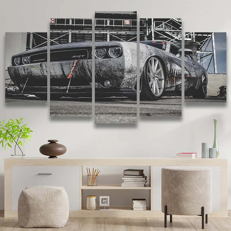 Автомобильный постер Dodge Challenger HD печать холст живопись современное искусство