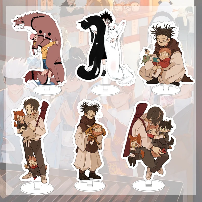 

Anime Jujutsu Kaisen Fushiguro Megumi Yuji Itadori Gojou Satoru Acrylic Stand Model Plate Cartoon Desk Decor Fashion Cosplay