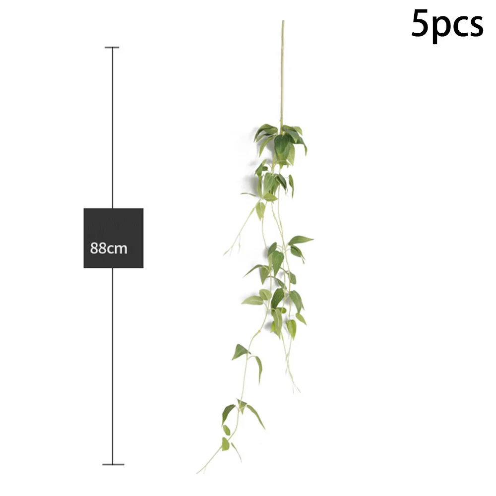5 шт. поддельные искусственные листья лозы имитация мелких клематисов Листья