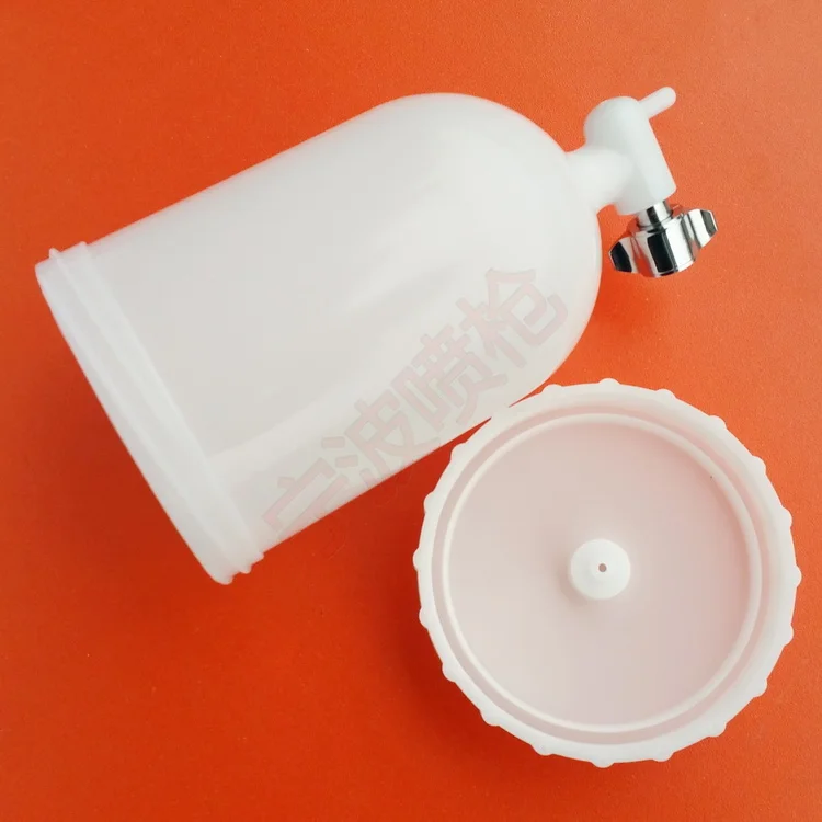 

1/4" 120ml /400ml Spray gun PVC cup ,Gravity feed spray gun parts paint cup for K-3 F-75 W-71 W-101 spray gun plastic bottle