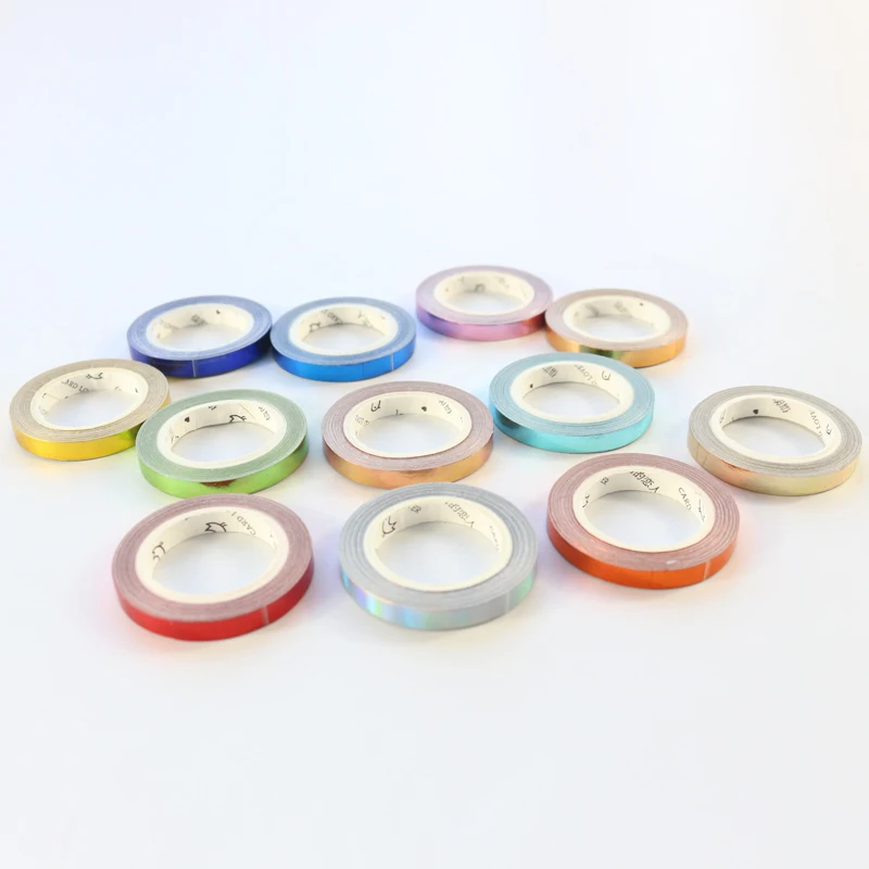 Миниатюрная декоративная Маскировочная лента Domikee лазерный дизайн для