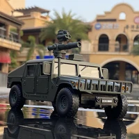 132 hummer h1 modified alloy armored car model diecast metal off road vehicles toy tank explosion proof car model children gift