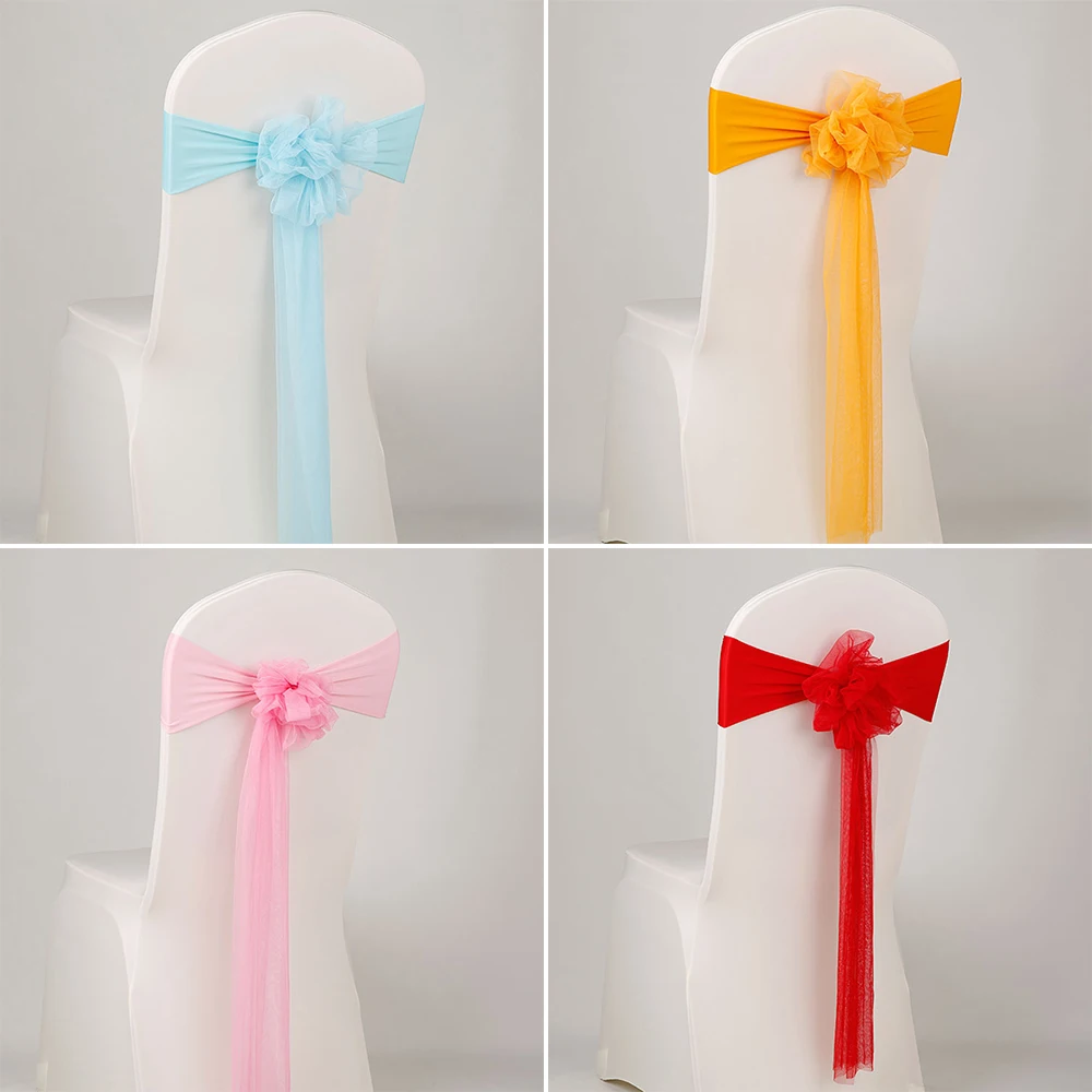 Вечерние свадебное украшение для стульев отель поставки розовый стул створки