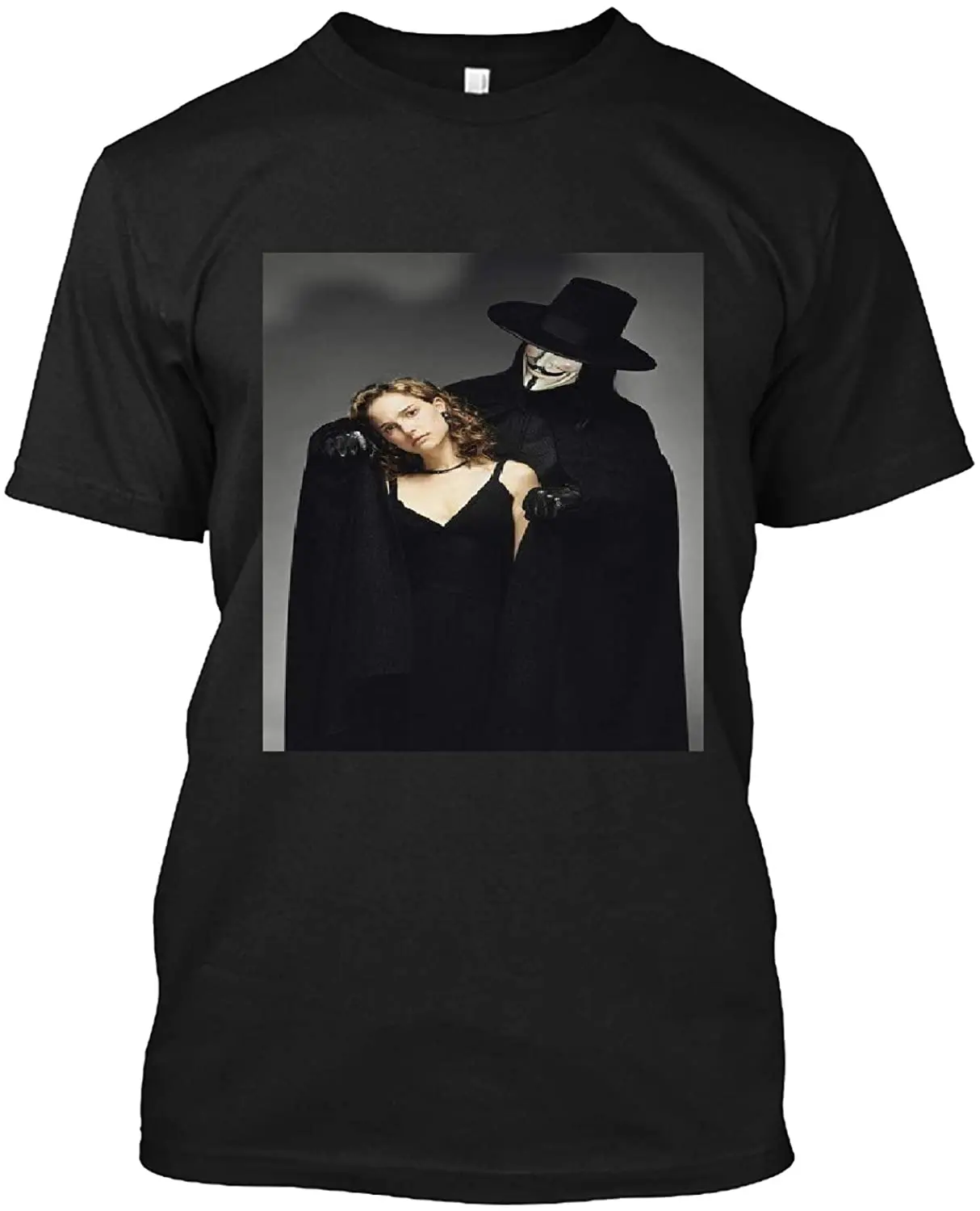 

TOLAKA STORE #Natalie #Portman #Hugo #Weaving #V for Vendetta Poster T Shirt Gift Tee for Men Women