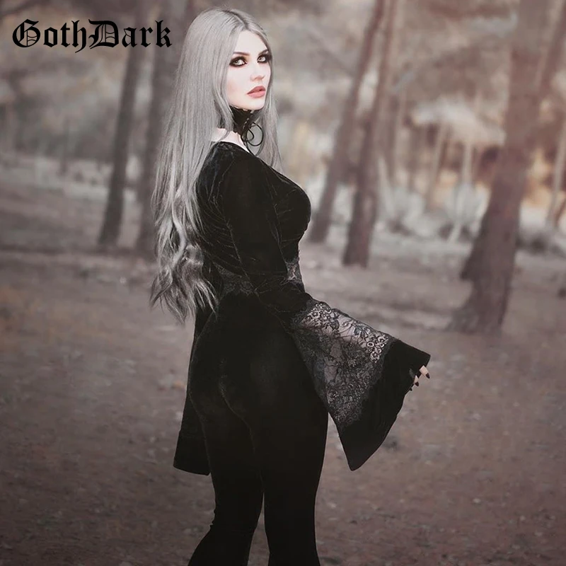 Goth Dark Сексуальная винтажная Эстетическая гранж Готическая футболка для женщин