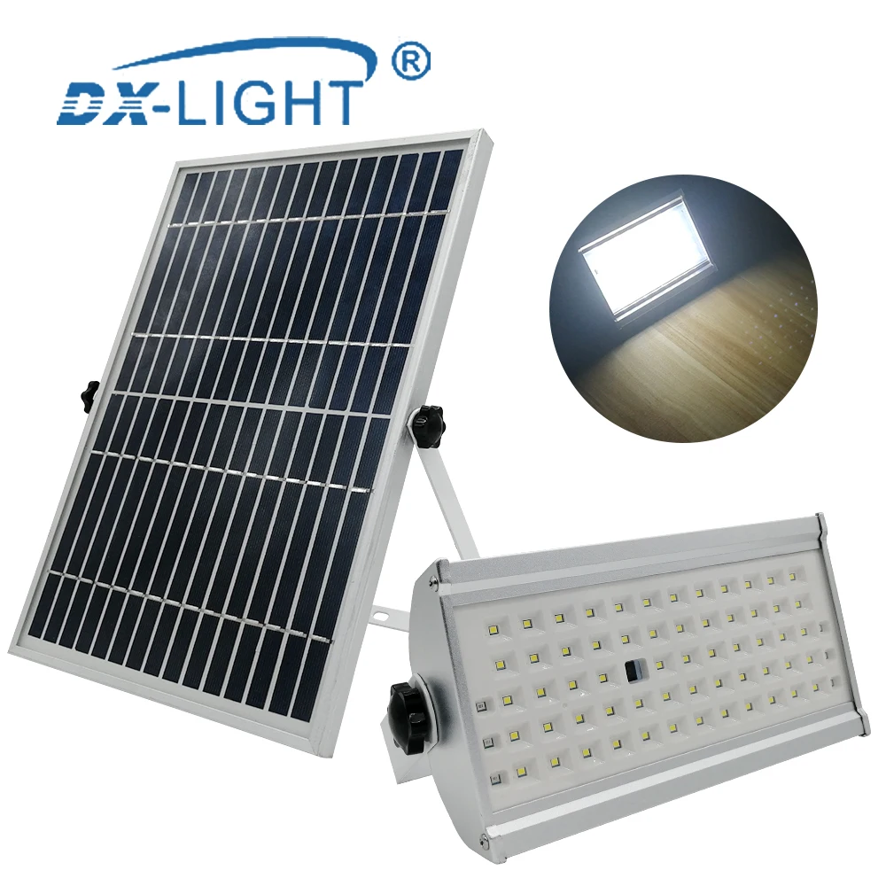 DXLIGHT LED Flood light Solar Light Waterproof Reflector Led Spotlight Projector FloodLights Street Outdoor Lighting Wall Lamp | Лампы и
