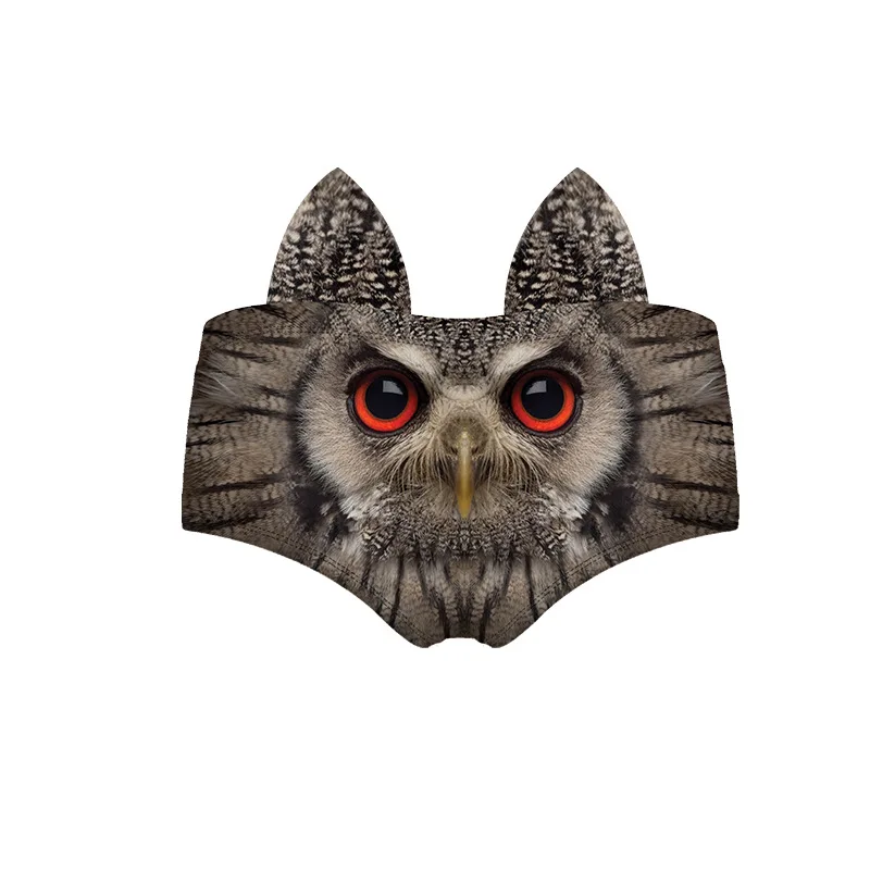 Женские сексуальные трусики 3D Животные кошка собака свинья обезьяна уши милое