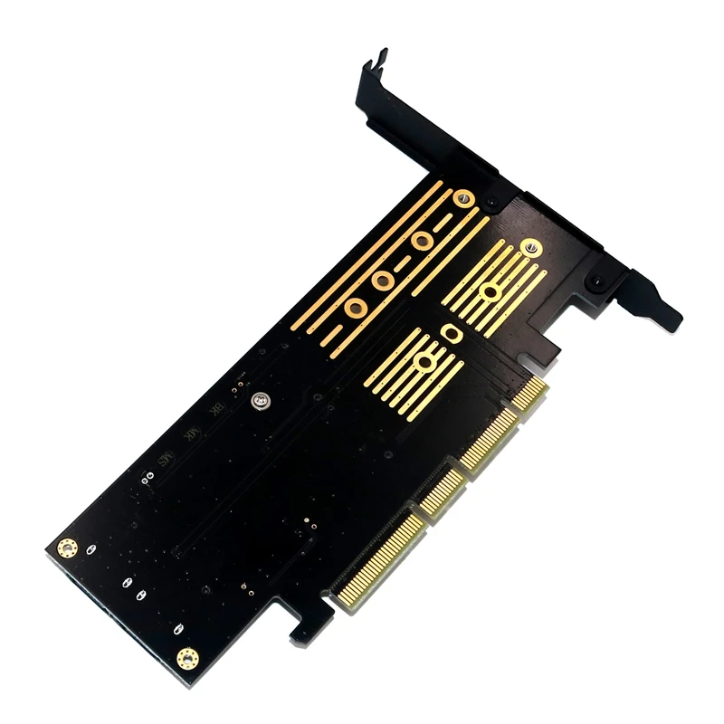 

3 in 1 Msata and M.2 NVME SATA SSD to PCI-E 4X and SATA3 Adapter for 2280/2260/2242/2230 SSD