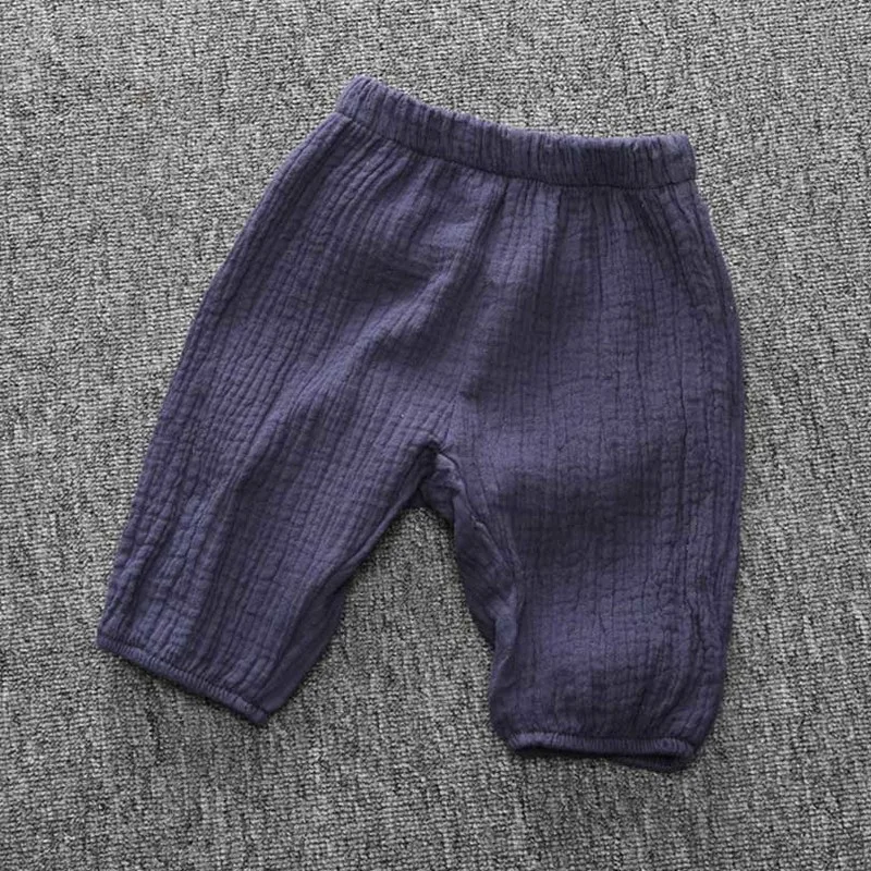 2020 летние брюки для мальчиков и девочек повседневные хлопковые шаровары Детские