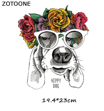 Антикварная бронза ZOTOONE, милые животные, железные передачи, одежда, волк, панда, собака, патч, наклейка, сделай сам, дети, термо, передача тепла, футболка с принтом G - Цвет: Антикварная бронза
