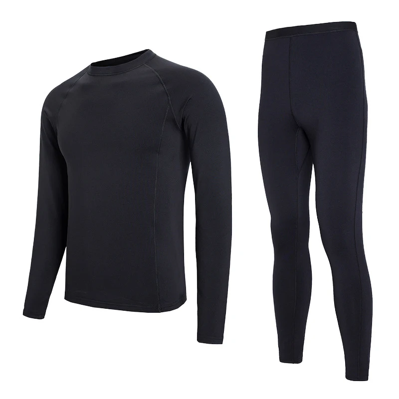 

Outdoor Sports Men and Women Trainning & Exercise Sets Quick-Drying Wicking Underwear Slim Thin Plush Thermal Underwear Suits