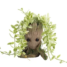 Groot hero модель цветочный горшок многофункциональный детский цветочный горшок милая игрушка ручка горшок держатель детское дерево человек горшок для садового растения Groot