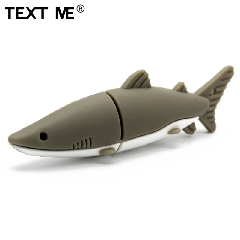 Флеш-накопитель usb 2,0 4GB 8GB 16GB 32GB TEXT ME 64GB Cool blue gary black shark