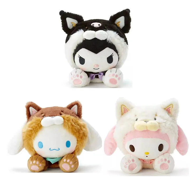 

KAWAII Sanriod мультфильм аниме серия фильм желтая шляпа Cinnamorol сумка-мессенджер Мягкие плюшевые игрушки украшения подарок для мальчика девочки