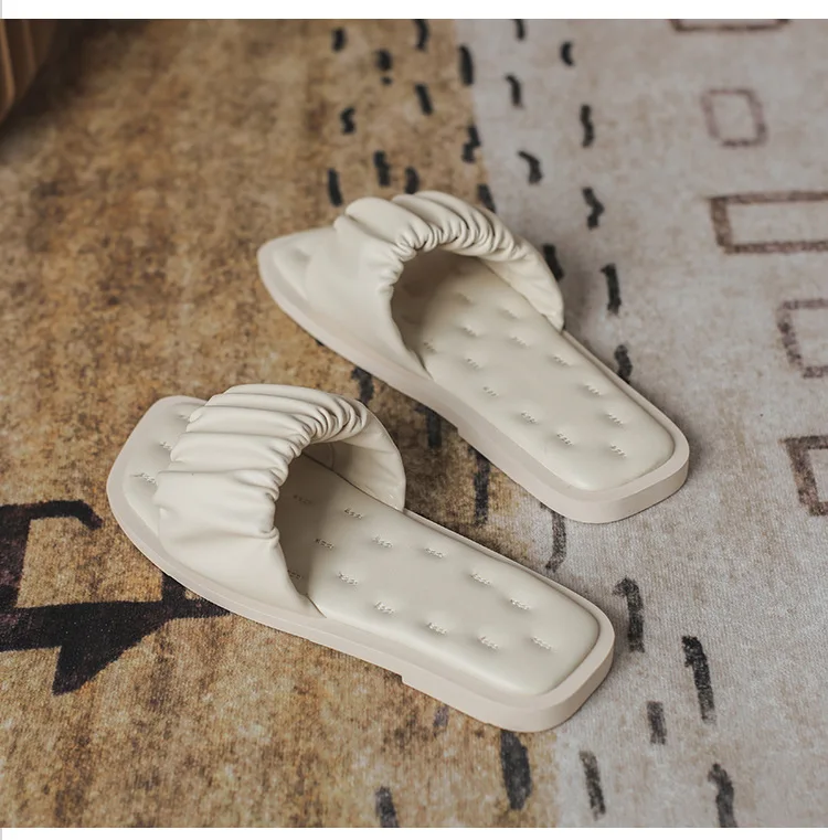 

Baotou half slippers female outer wear summer 2021 fashion students flat sandals and slippers slipper women summer slipper shoes