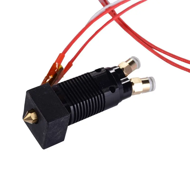 Профессиональный Прочный двухцветный экструдер 2 в 1 с выходом 12/24 комплект сопла