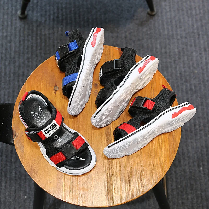 Сандалии Детские с открытым носком дышащие пляжные туфли для мальчиков и девочек