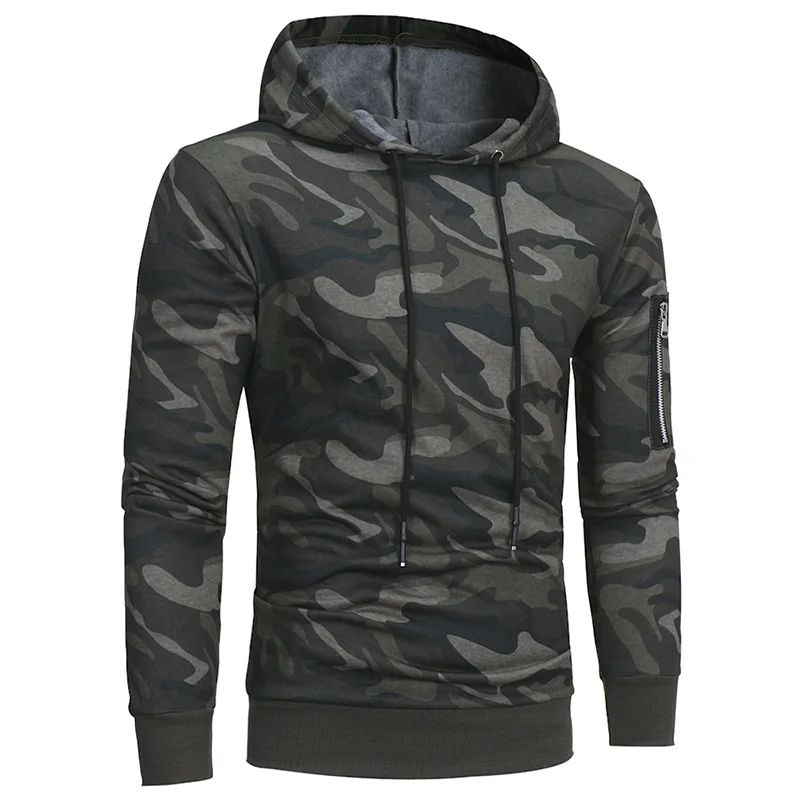 E-BAIHUI 2020 новые мужские камуфляжные кофты с капюшоном Мужской костюмы модные худи