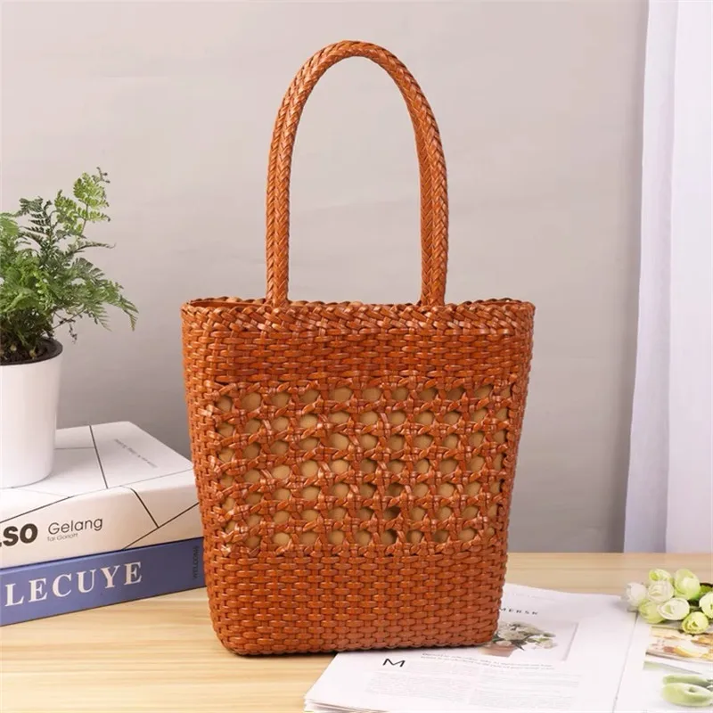 

Женская сумка на одно плечо во французском стиле из натуральной коровьей кожи, кошелек для корзины, женская сумка с ручкой сверху