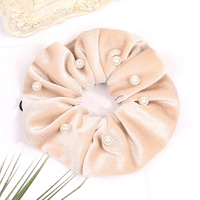 Женские бархатные резинки перламутровое кольцо для волос галстуки девочек