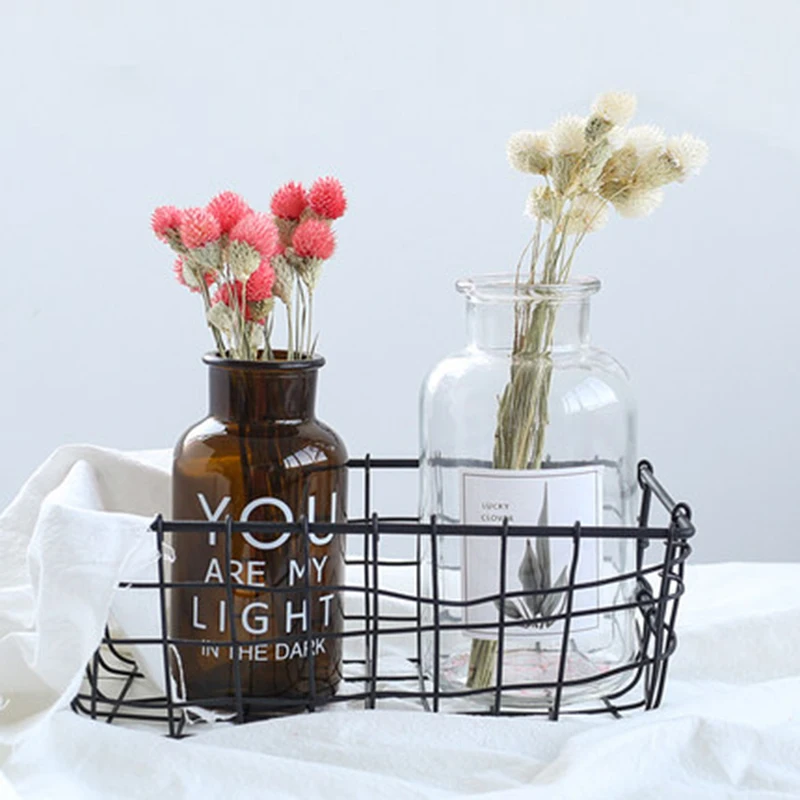 Прозрачная ваза с ярлыком для ВАЗ Скандинавская простая декоративная широким