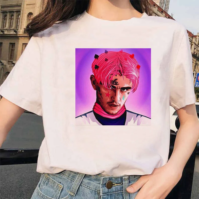 90s Графический Lil футболка с глазом Harajuku Хип-хоп футболки для женщин Cry Baby Ullzang модная футболка для мальчиков Топ-безрукавка в уличном стиле для женщин - Цвет: 5615