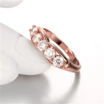 

Gold Zircon Fashion Simple Lady Style Ladies Ring Rose Gold KZCR355 Engagement Rings for Women Wedding Luxury Jewelry Gift 2021
